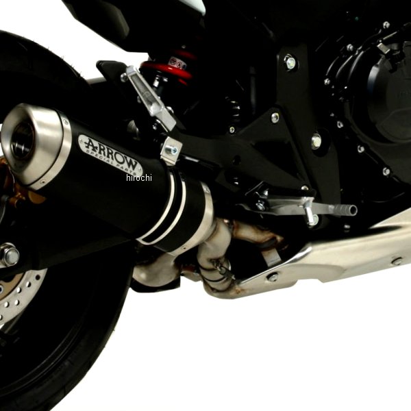 71722AON-CB600FHornet アロー ARROW スリップオンマフラー THUNDER 07年-13年 CB600F HORNET アルミダーク/ステンエンド 71722AON-CB600FHornet HD店｜ヒロチー商事 ハーレー 店