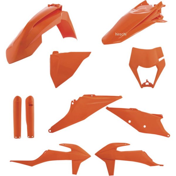 【USA在庫あり】 アチェルビス ACERBIS 外装キット 20年-23年 KTM XCF-W150 オレンジ/黒 acb2791545226 HD店