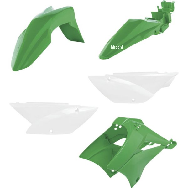 【USA在庫あり】 アチェルビス ACERBIS 外装キット 10年-24年 KLX110 緑/白 acb2780500145 HD店