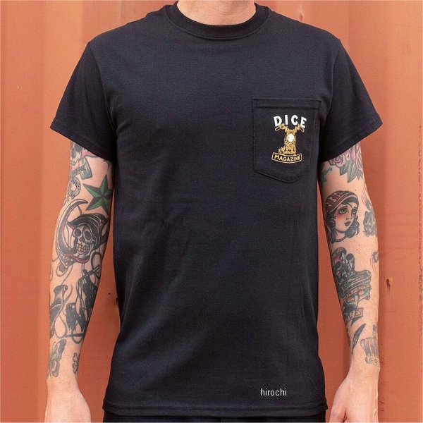 【メーカー在庫あり】 ダイスマガジン ポケットTシャツ 4/13 黒 XLサイズ 028880-NF HD店