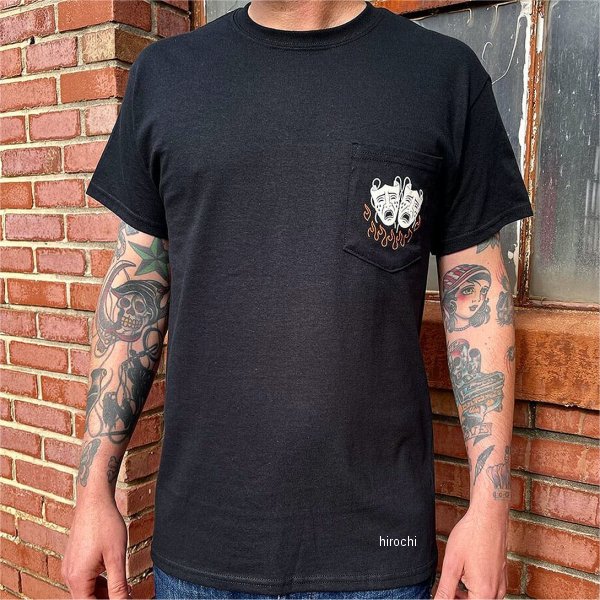 【メーカー在庫あり】 ダイスマガジン ポケットTシャツ DicE X 4Q 黒 Mサイズ 028899-NF HD店