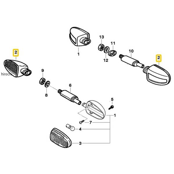 BMW純正 フラッシャー weiss 63137658964 HD店 8,091円