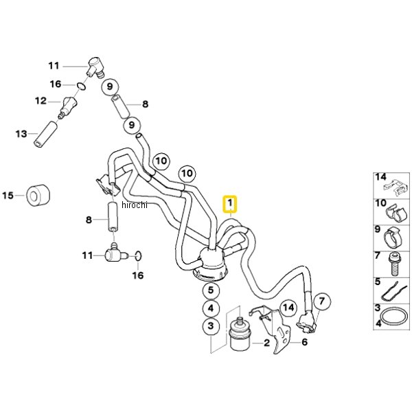 BMW純正 フューエル ディストリビューター 13537718521 HD店