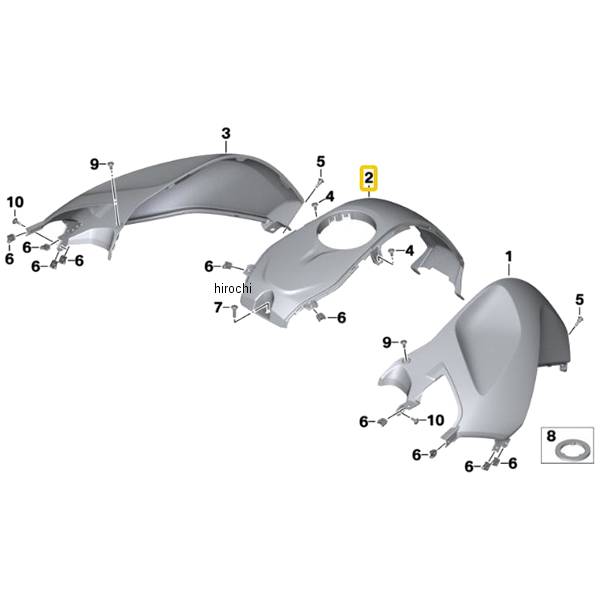 BMW純正 タンク カバー センター ROHTEIL / BLANK 46638533558 HD店