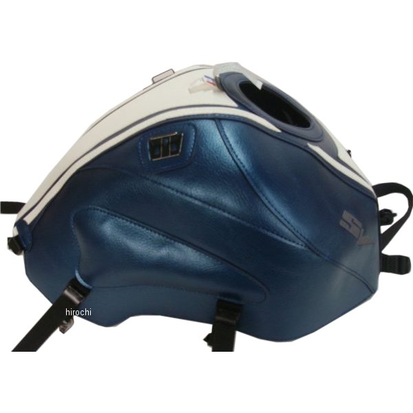 バグスター BAGSTER タンクカバー 09年 SV650 青/ホワイトストライプ 1455O HD店