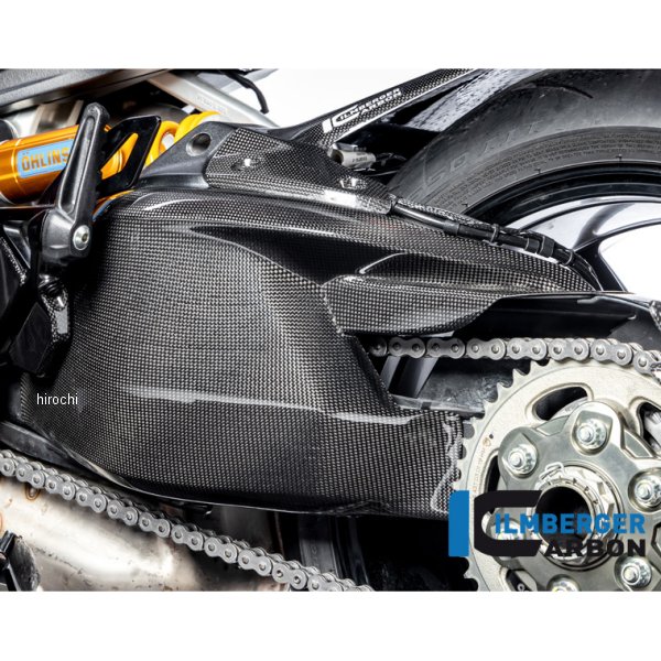 Ilmberger チェーンガード付きスイングアームカバー 艶あり 19年-20年 ドゥカティ Diavel1260 カーボン SSO-017-DI19G-K HD店