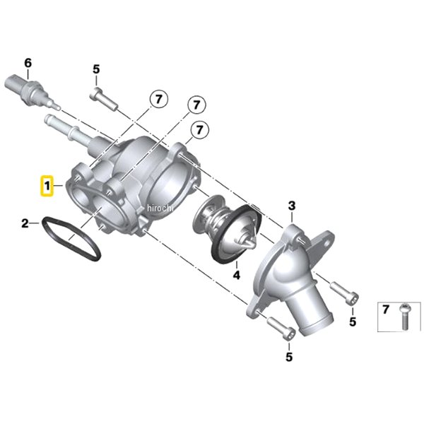 BMW純正 サーモスタットハウジング 11518534215 HD店