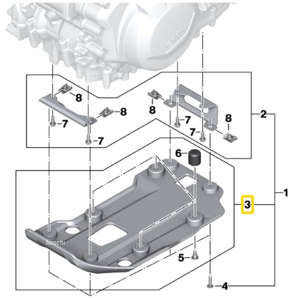 BMW純正 エンジン ガード プラスチック 11848564814 HD店