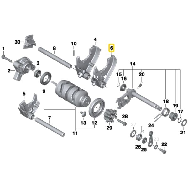 BMW純正 シフト フォーク 1 速/3 速 23007704813 HD店