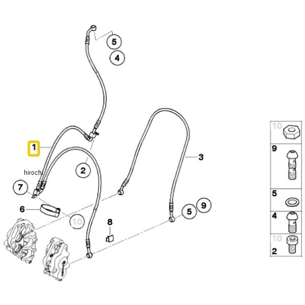 BMW純正 F ブレーキ ホース 34327700784 HD店