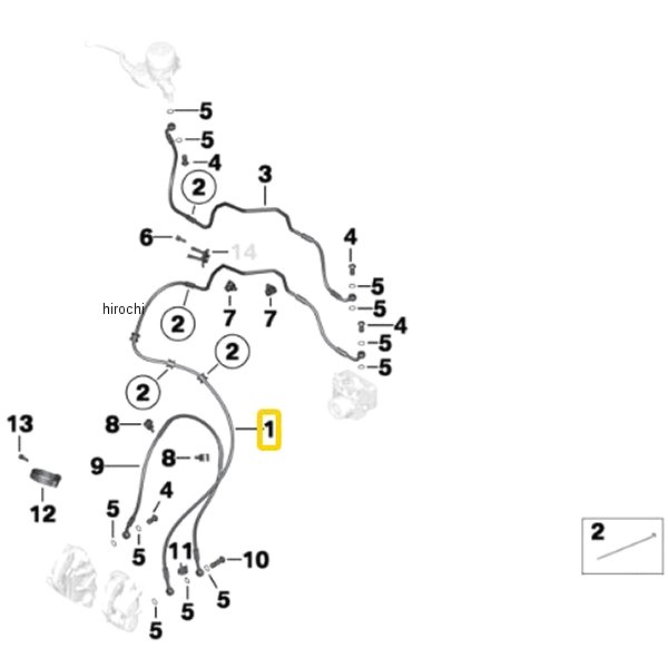 BMW純正 F ブレーキ回路ブレーキ ライン接続部 34328537725 HD店
