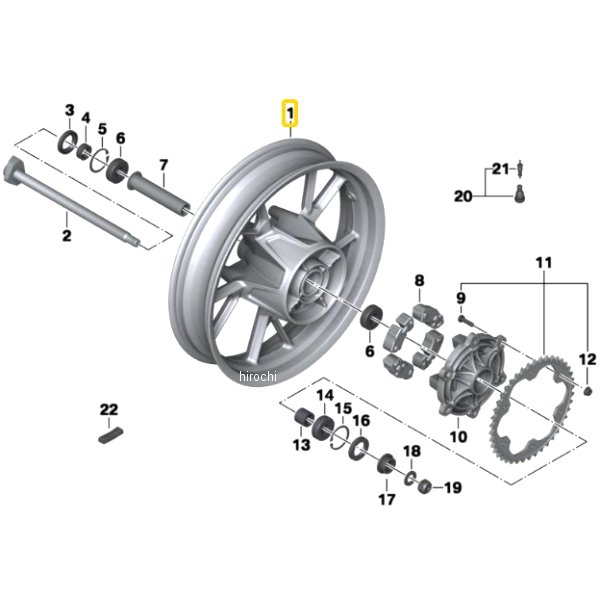 BMW純正 R ホイール granit-grau 36318531596 HD店