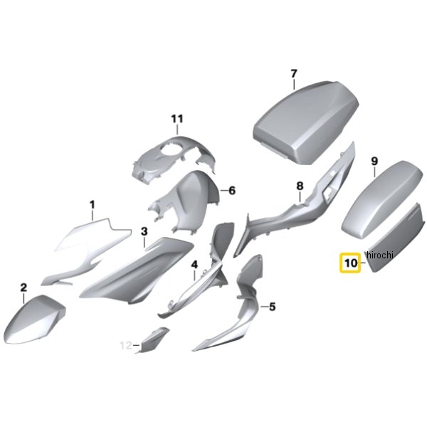 BMW純正 カバー RH 46547697894 HD店