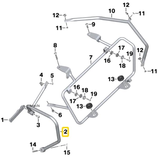 BMW純正 R プロテクティブ フープ LH 46548382531 HD店