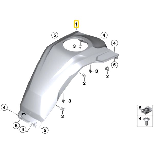BMW純正 センター タンク カバー中央部 プライム 46618564545 HD店