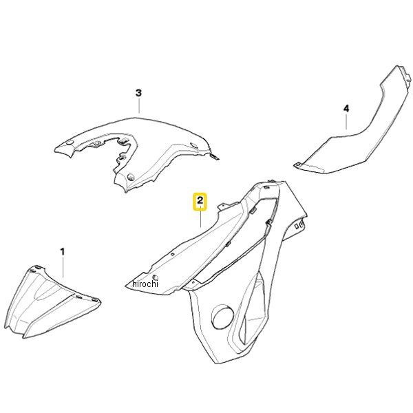 BMW純正 F サイド トリム カバー グラフィック RH 46637721022 HD店