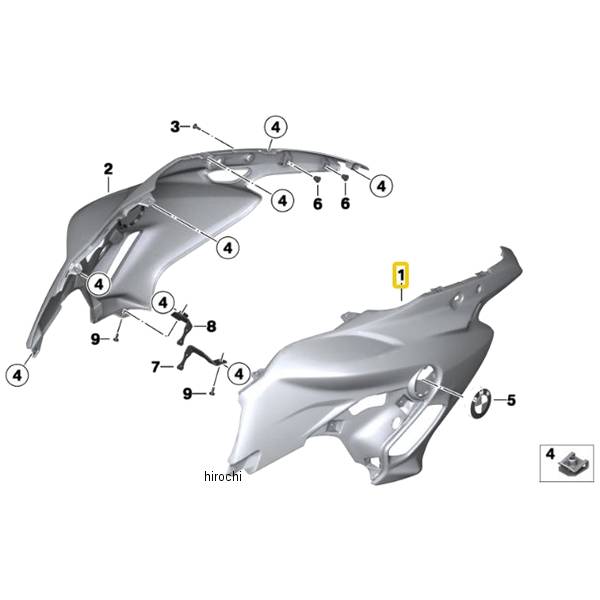 BMW純正 サイド トリム パネル LH プライム 46638529011 HD店