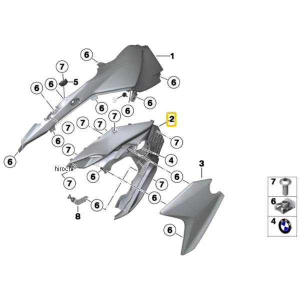 BMW純正 インテーク シュノーケル カバー RH 46638529014 HD店 7,789円