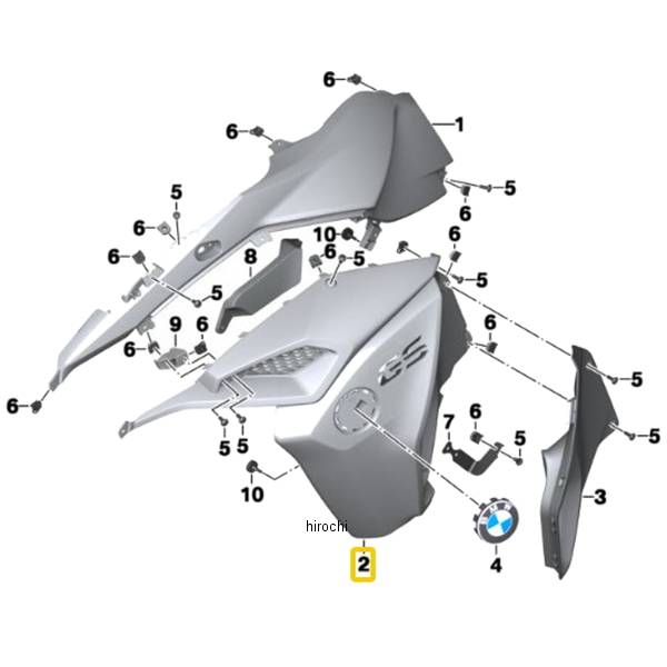 BMW純正 インテーク シュノーケル カバー RH 46638530530 HD店
