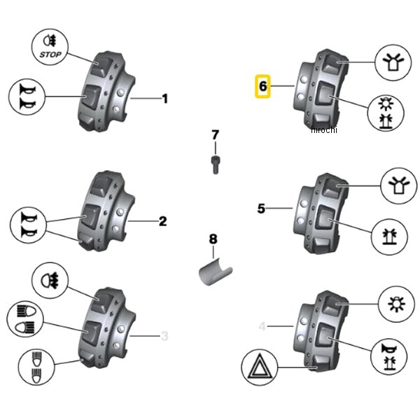 BMW純正 補助スイッチ RH 61318550154 HD店
