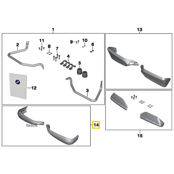 BMW純正 セット ハンド プロテクター、小 71607705963 HD店