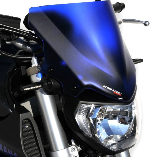 0302XX117 アルマックス ERMAX スポーツ スクリーン 25cm 14年-16年 MT-09 FZ-09 ブルー 030204117 HD店|ヒロチー商事 ハーレー 店