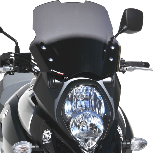 0304XX091 アルマックス ERMAX スポーツスクリーン 36cm 14年-19年 V-Strom1000、DL1000 ライトブラック 030403091 HD店