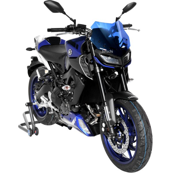 0302Y22-XX アルマックス ERMAX スポーツ スクリーン 29cm 17年-20年 MT-09 FZ-09 サテンブルー 0302Y22-81 HD店