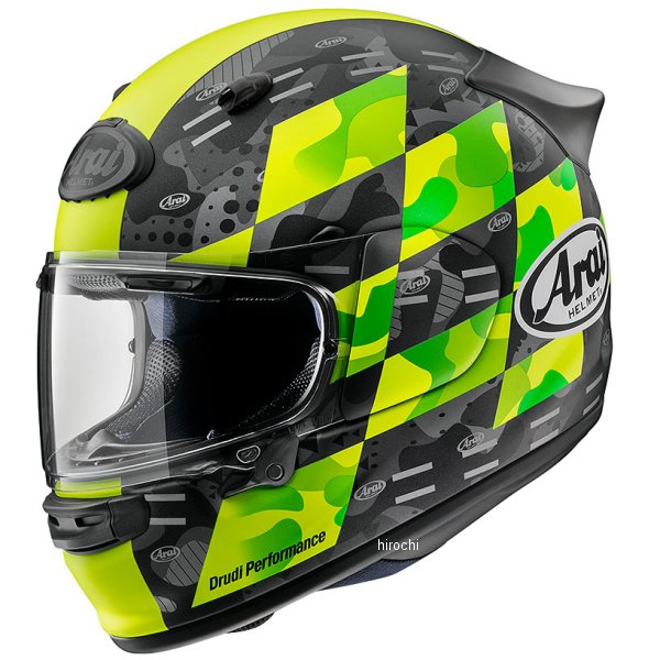 新作多数 アライ Arai フルフェイスヘルメット ASTRO-GX CHECKER 黄 S