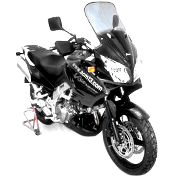 0104XX061 アルマックス ERMAX ハイプロテクションウインドスクリーン +18cm(59cm)02年-03年 V-Strom1000、DL1000 ダークブラック 010456061 HD店｜ヒロチー商事 ハーレー 店
