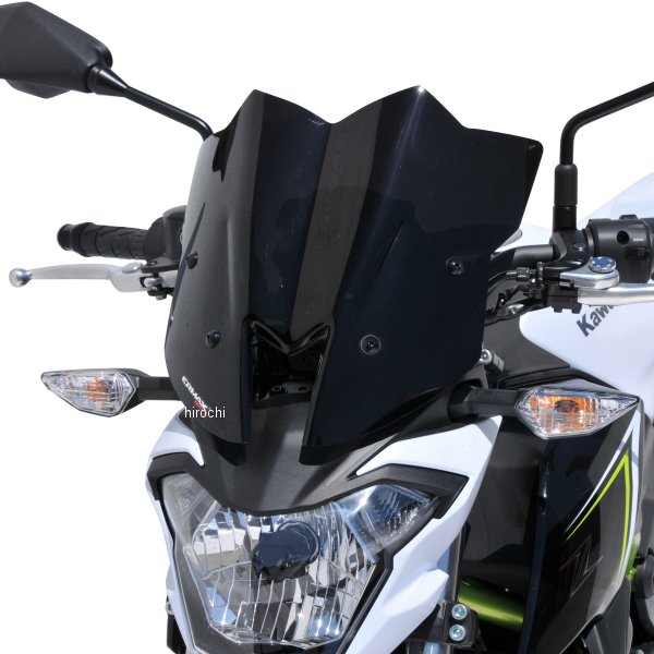 0303095-XX アルマックス ERMAX スポーツスクリーン 29cm 17年-19年 Z650 ダークブラック 0303095-56 HD店|ヒロチー商事 ハーレー 店