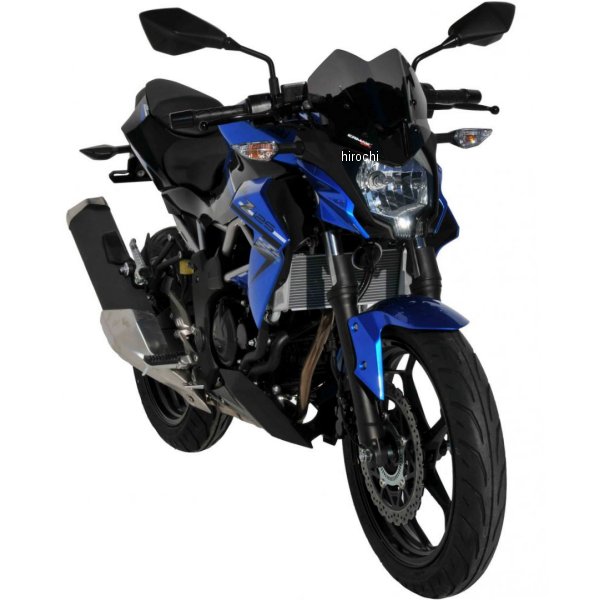0303S71-XX アルマックス ERMAX スポーツスクリーン 26cm 19年-20年 Z125 ライトブラック 0303S71-03 HD店｜ヒロチー商事 ハーレー 店