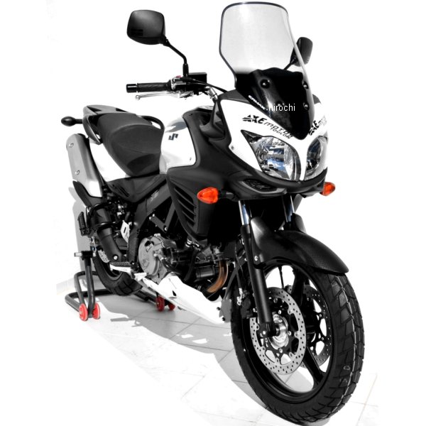 0104XX107 アルマックス ERMAX ハイプロテクションウインドスクリーン +8cm(50cm)12年-16年 V-Strom650、DL650 ライトブラウン 010402107 HD店|ヒロチー商事 ハーレー 店