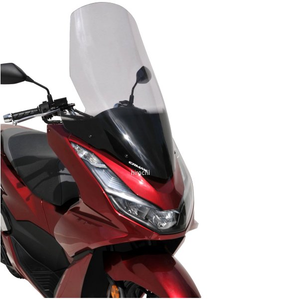 0101T18-XX-PCX160 アルマックス ERMAX ハイプロテクション ウインドスクリーン 76cm 21年-22年 PCX160 グレー 0101T18-54-PCX160 HD店｜ヒロチー商事 ハーレー 店