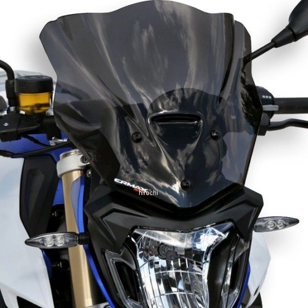 0610XX035 アルマックス ERMAX スポーツスクリーン 32cm 15年-19年 BMW F800R サテンブラック 061047035 HD店|ヒロチー商事 ハーレー 店