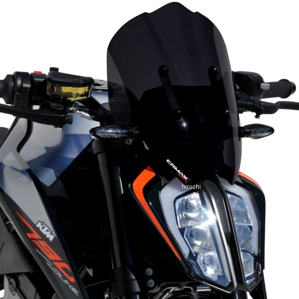0654K06-XX アルマックス ERMAX スポーツスクリーン 32cm 18年-20年 KTM 790 Duke クリア 0654K06-01 HD店