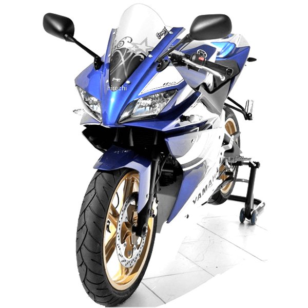 0702XX093 アルマックス ERMAX スクリーン Aeromax 40cm 08年-14年 YZF-R125 ライトブラック 070203093 HD店|ヒロチー商事 ハーレー 店