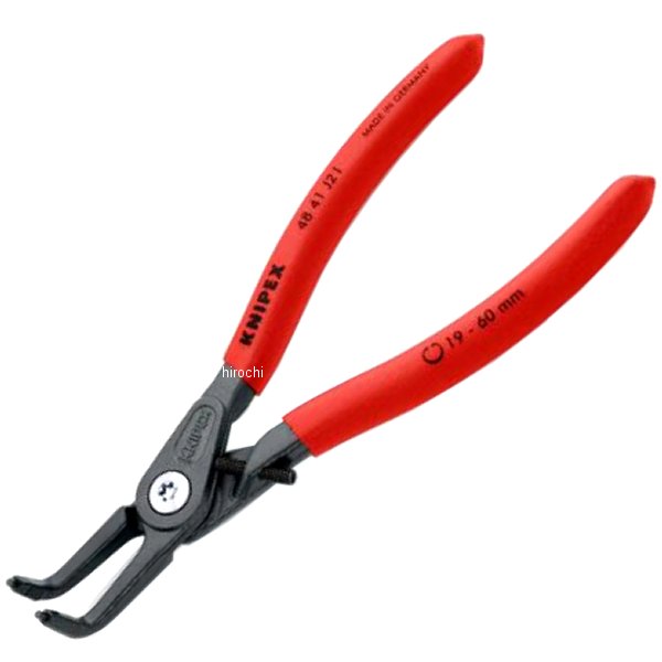 【メーカー在庫あり】 KNIPEX クニペックス 穴用精密スナップリングプライヤー 曲(ストッハ 4841-J21 HD店