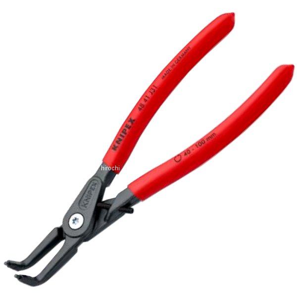 【メーカー在庫あり】 KNIPEX クニペックス 穴用精密スナップリングプライヤー 曲(ストッハ 4841-J31 HD店 6,909円
