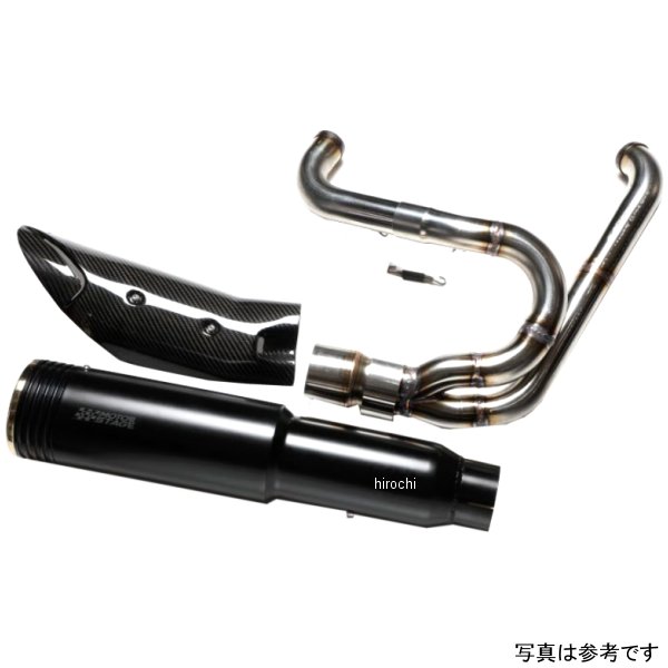 モーターステージ フルエキゾーストマフラー ベビーバズーカ UPテール 18年以降 FXFB、FXDR ブラック 2019106 HD店
