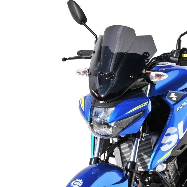 0304Y82-XX アルマックス ERMAX スポーツスクリーン 34cm 17年-20年 GSX-S125 ダークブラック 0304Y82-56 HD店｜ヒロチー商事 ハーレー 店