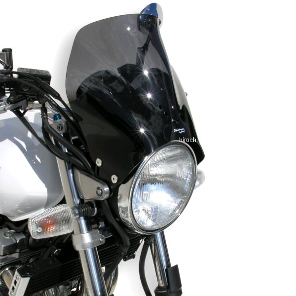 0605XX010 アルマックス ERMAX スポーツ スクリーン 25cm 78年-16年 SR500 ダークブラック 060556010 HD店|ヒロチー商事 ハーレー 店