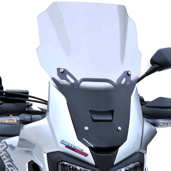 0101XX099 アルマックス ERMAX ハイプロテクション ウインドスクリーン 45cm 16年-19年 CRF1000L AfricaTwin グレー 010154099 HD店