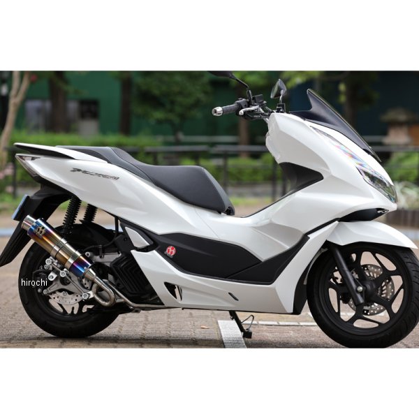 SP忠男 フルエキゾースト ピュアスポーツ S ゴールドエンブレム 21年以降 PCX160 チタンブルー PC1-GE-64 HD店｜ヒロチー商事 ハーレー 店