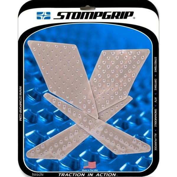 ストンプグリップ STOMPGRIP トラクションパッドタンクキット 09年-20年 KLX250S クリア 55-10-0089C HD店