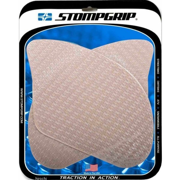 ストンプグリップ STOMPGRIP トラクションパッドタンクキット 99年-18年 GSXR1300 ハヤブサ クリア 55-14-0055C HD店