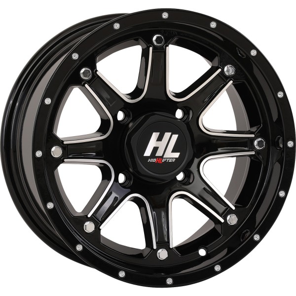 【USA在庫あり】 ハイリフター HIGHLIFTER HL4 ホイール フロント、リア 14×7 4/137 4+3 12年-13年 KRT 750 Teryx4 EPS 4x4 黒 0230-1247 HD店