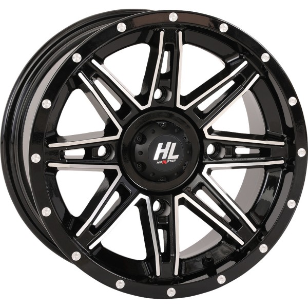 【USA在庫あり】 ハイリフター HIGHLIFTER HL22 ビードロックホイール フロント、リア 14×7 4/137 4+3 12年-13年 KRT 750 Teryx4 EPS 4x4 黒 0230-1294 HD店