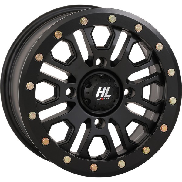 ハイリフター HL23 ビードロックホイール フロント、リア 14×7 4/137 5+2 12年-13年 KRT 750 Teryx4 EPS 4x4 マットブラック 0230-1300 HD店