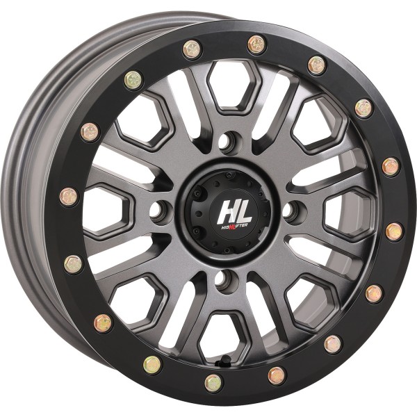 【USA在庫あり】 ハイリフター HL23 ビードロックホイール フロント、リア 14×7 4/156 5+2 20年-22年 YXZ1000R SS XT-R 4x4 ガンメタ 0230-1303 HD店